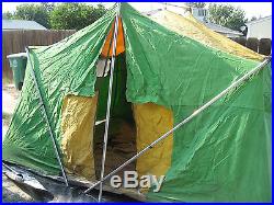 Vintage Heavy Thick Canvas Tent 130 x 8' Camping