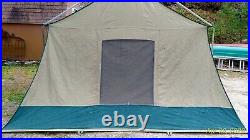 Vintage Hillary Tent Canvas 9 x10 Peaked 70s