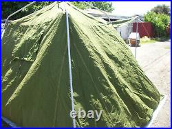 Vintage Military Green Canvas Cloth Camping Tent