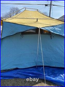 Vintage Sears Heavy Duty Canvas Cabin Tent 10' x 14' Excellent Condition