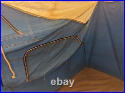 Vintage Wenzel 1960's Heavy Canvas Tent 10' X 14