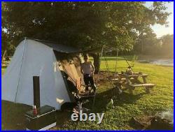 WHITEDUCK Prota Camping Tent 10'x10' 6 Person Flex-bow Cabin Style Canvas Tent