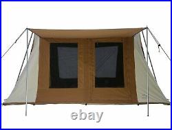 WHITEDUCK Prota Deluxe Camping Tent 10'x14' Cotton Canvas Flex-bow Cabin Style