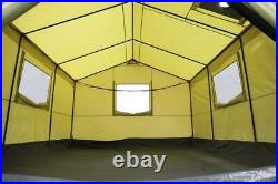 Wall Tent Canvas 6 Person 12' x 10' Outdoor Camping Sleeping With Stove Jack