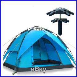 Waterproof 3-4 Person Hydraulic Rapid Self Pop Up Double Layer Camping Tent