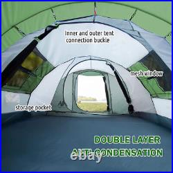 Waterproof 4-6Person Pop-Up Tent Automatic Double Door Easy Setup Camping& Beach