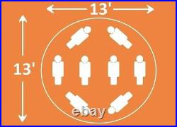 Waterproof 8-Person Glamping Yurt Tent for Family Camping NEW