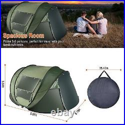 Waterproof Automatic Instant PopUp Tent 5-8 Person Outdoor Camping Hiking Canopy