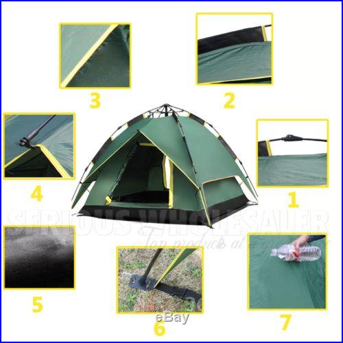 Waterproof Double layer Automatic Outdoor 2 Person Instant Camping Family Tent