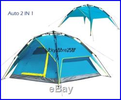 Waterproof Double layer Automatic Outdoor 3-4 Person Instant Camping Family Tent
