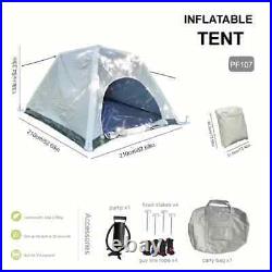 Waterproof NIB Inflatable 4 person Air Tent w inflater item in USA Free Ship Waterproof NIB Inflatable 4 person Air Tent w inflater item in USA Free Ship