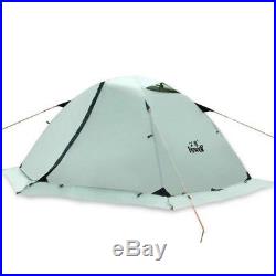 Waterproof Outdoor Winter Tent 2 Person 4 Seasons Double Layer Hiking Snow Skirt