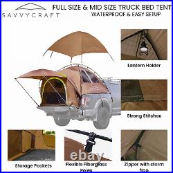 Waterproof Pickup Truck tent Full Size Truck 5.5'-5.8', 6.4'-6.7', 8'-8.2' Bed