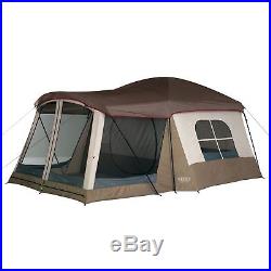 Wenzel 16 x 11 Klondike 8 Person Screen Room Camping Tent, Brown (Open Box)
