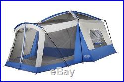 Wenzel 36424B Camping Outdoor Weather Repellent, 8 Person Klondike Tent Blue New