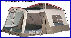 Wenzel Klondike 8 Person Water Resistant Tent with Convertible Screen Room