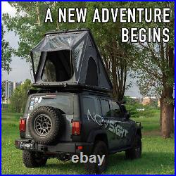 Wide Rooftop Tent Hard Shell Waterproof for Jeep SUV Truck Van withLadder NOVSIGHT