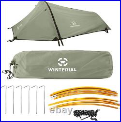 Winterial Single Person Personal Bivy Tent Lightweight One Person Tent with &