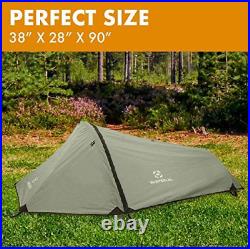 Winterial Single Person Personal Bivy Tent Lightweight One Person Tent with &