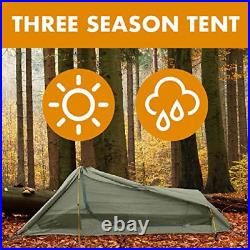 Winterial Single Person Personal Bivy Tent Lightweight One Person Tent with &