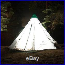 Winterial Teepee Tent / 12' x 12' / 8 Person / Easy Setup