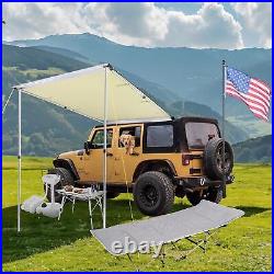 Yescom 6.6x8.2' Car Side Awning SUV Truck Vehicle Awning Rooftop Pull Out