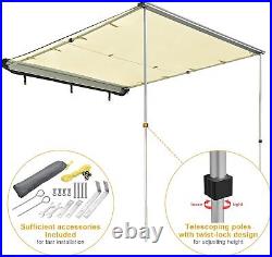 Yescom 6.6x8.2' Car Side Awning SUV Truck Vehicle Awning Rooftop Pull Out
